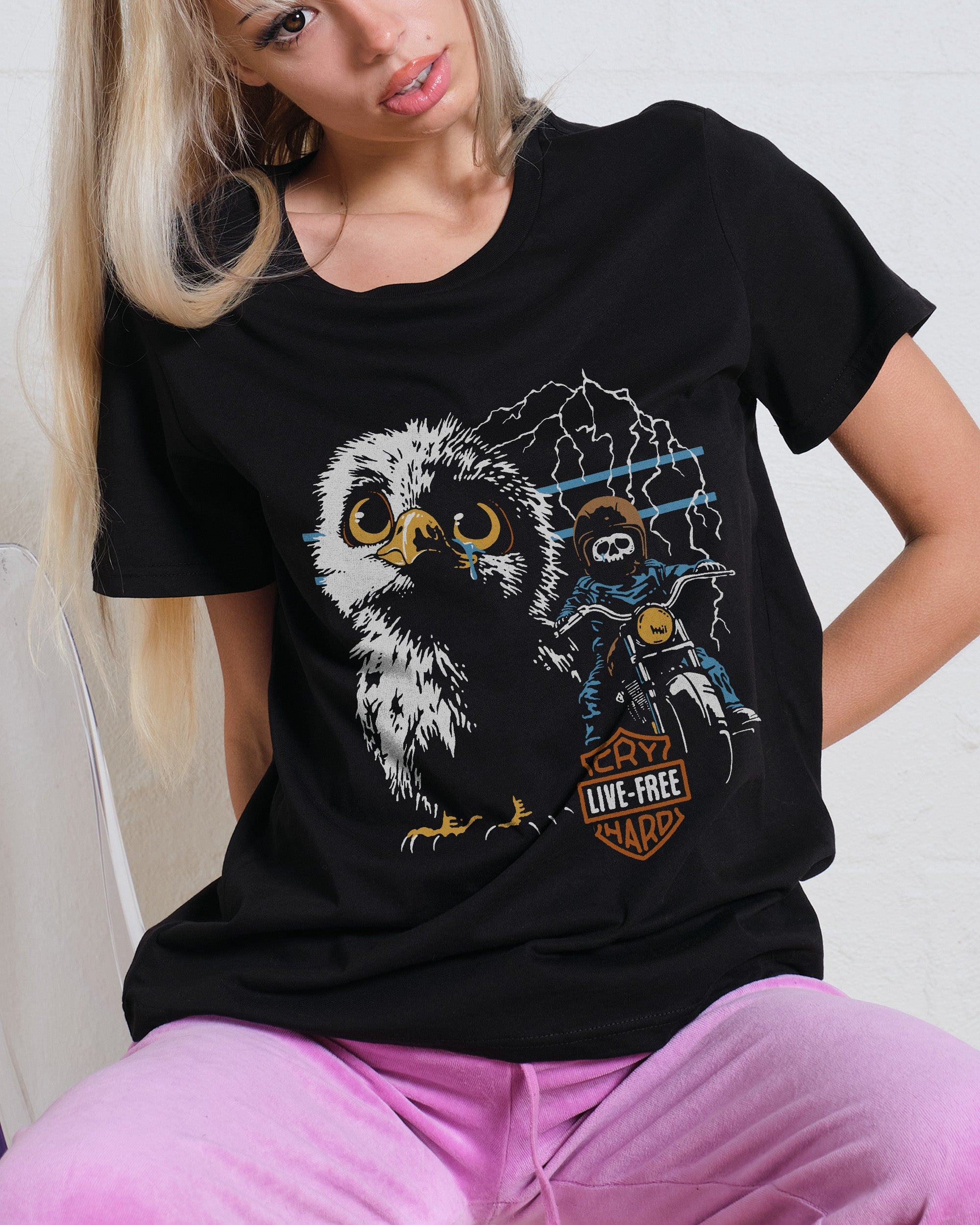 Live Free Cry Hard Women's Tee Online Australia