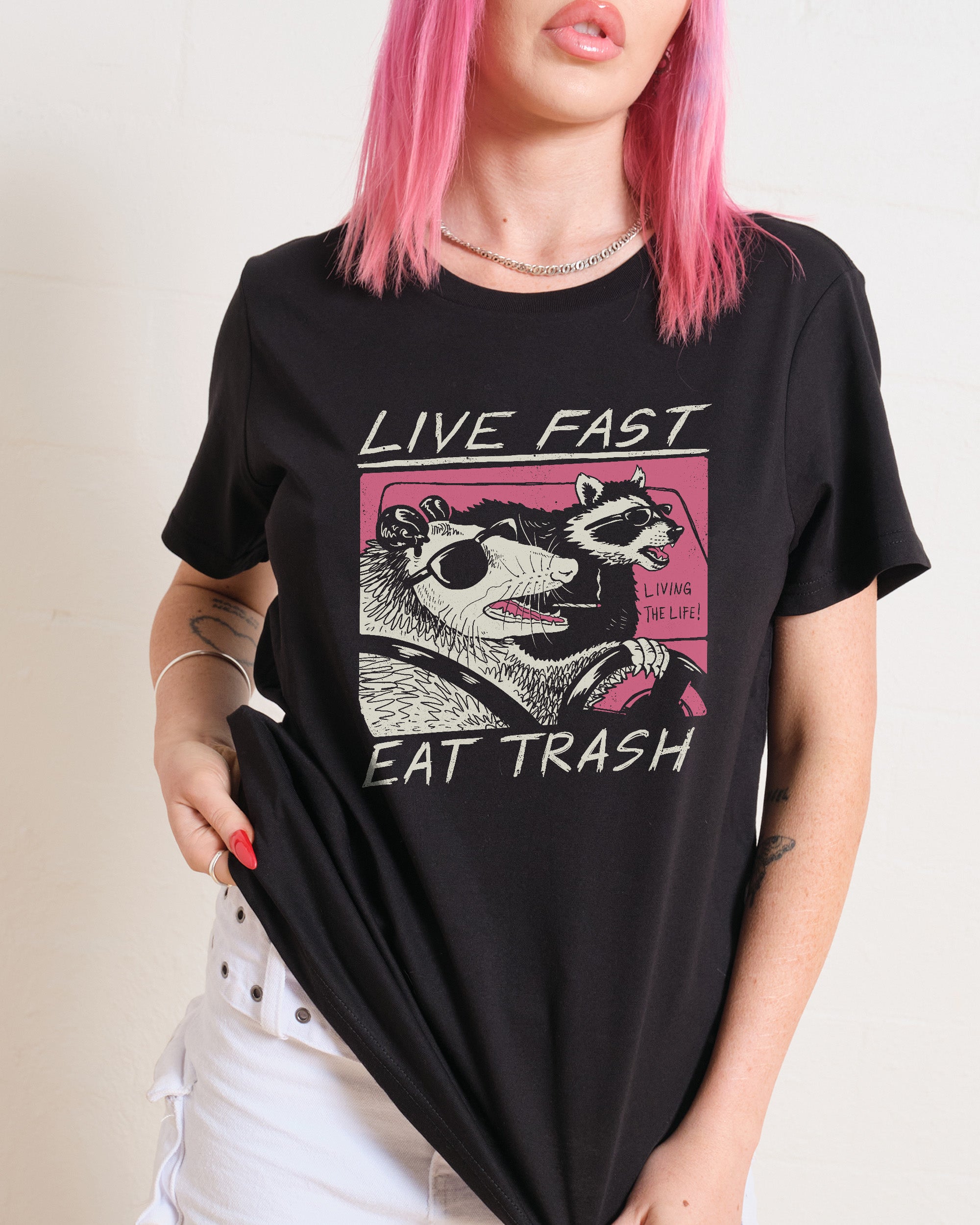 Live Fast Eat Trash Women's Tee