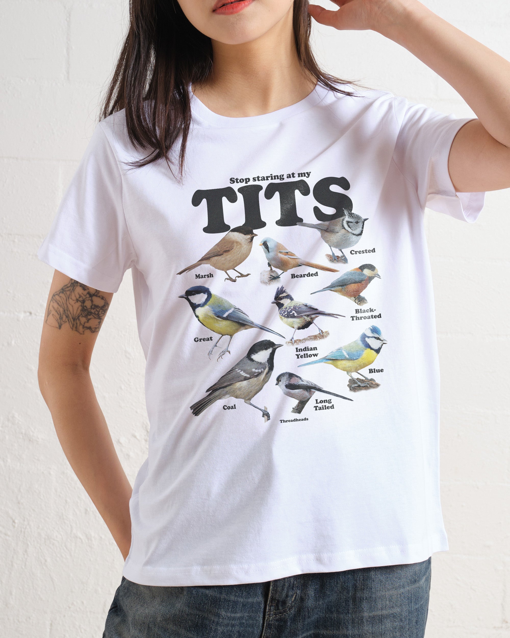 Stop Staring At My Tits Women's Tee