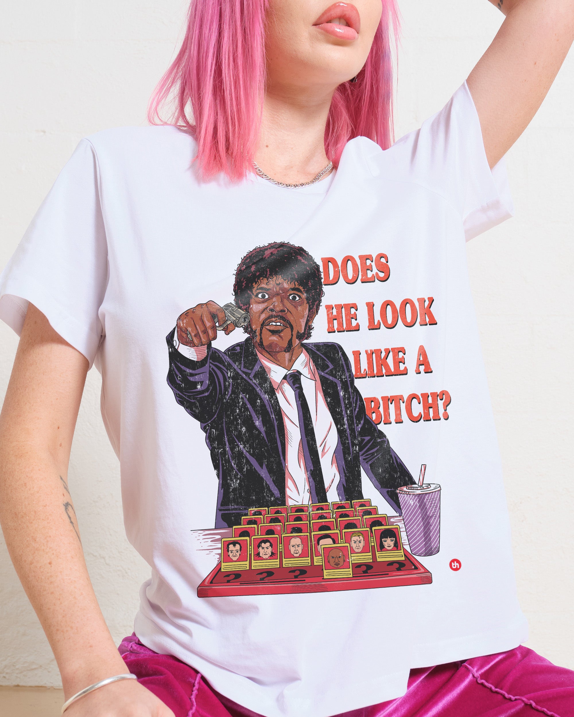 Does He Look Like a Bitch Women's Tee