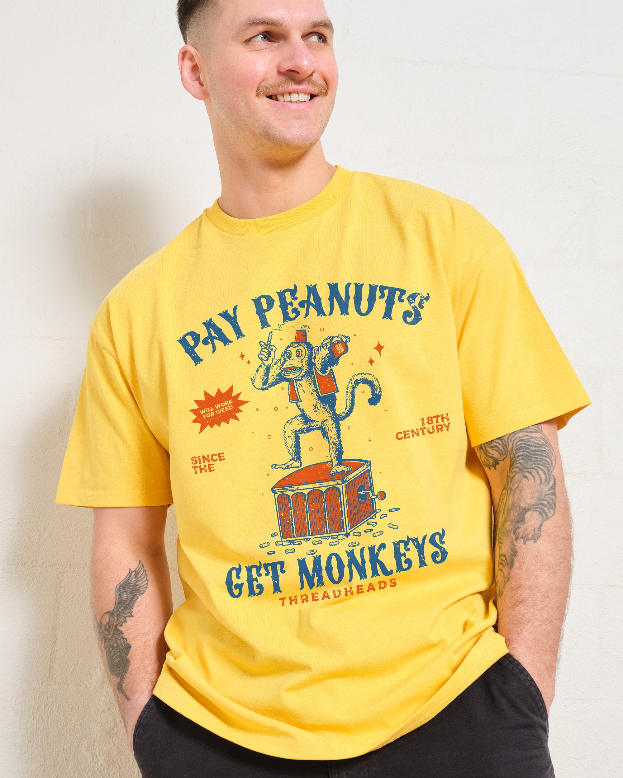 Pay Peanuts Get Monkeys T-Shirt Australia Online