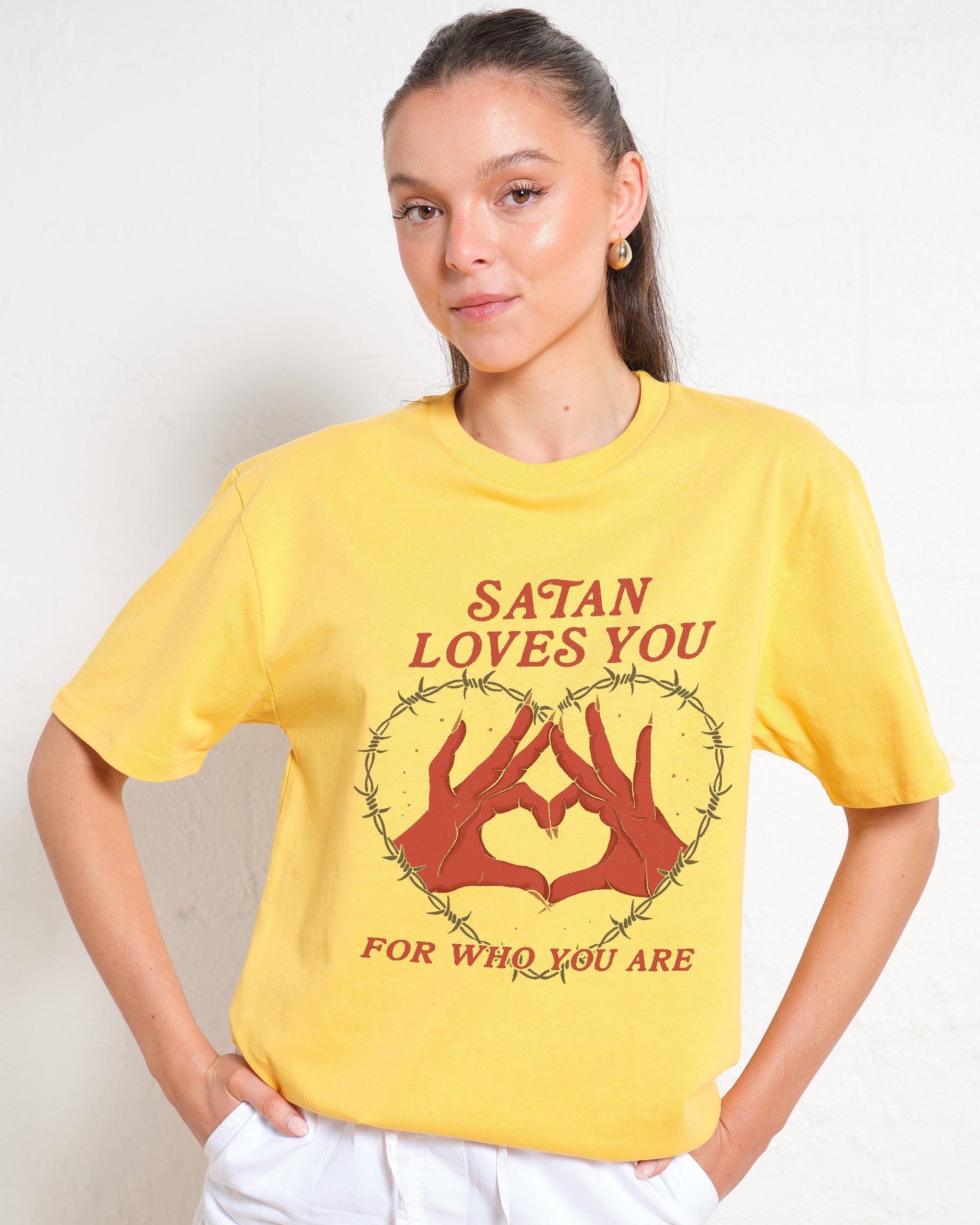 Satan Loves You T-Shirt Australia Online