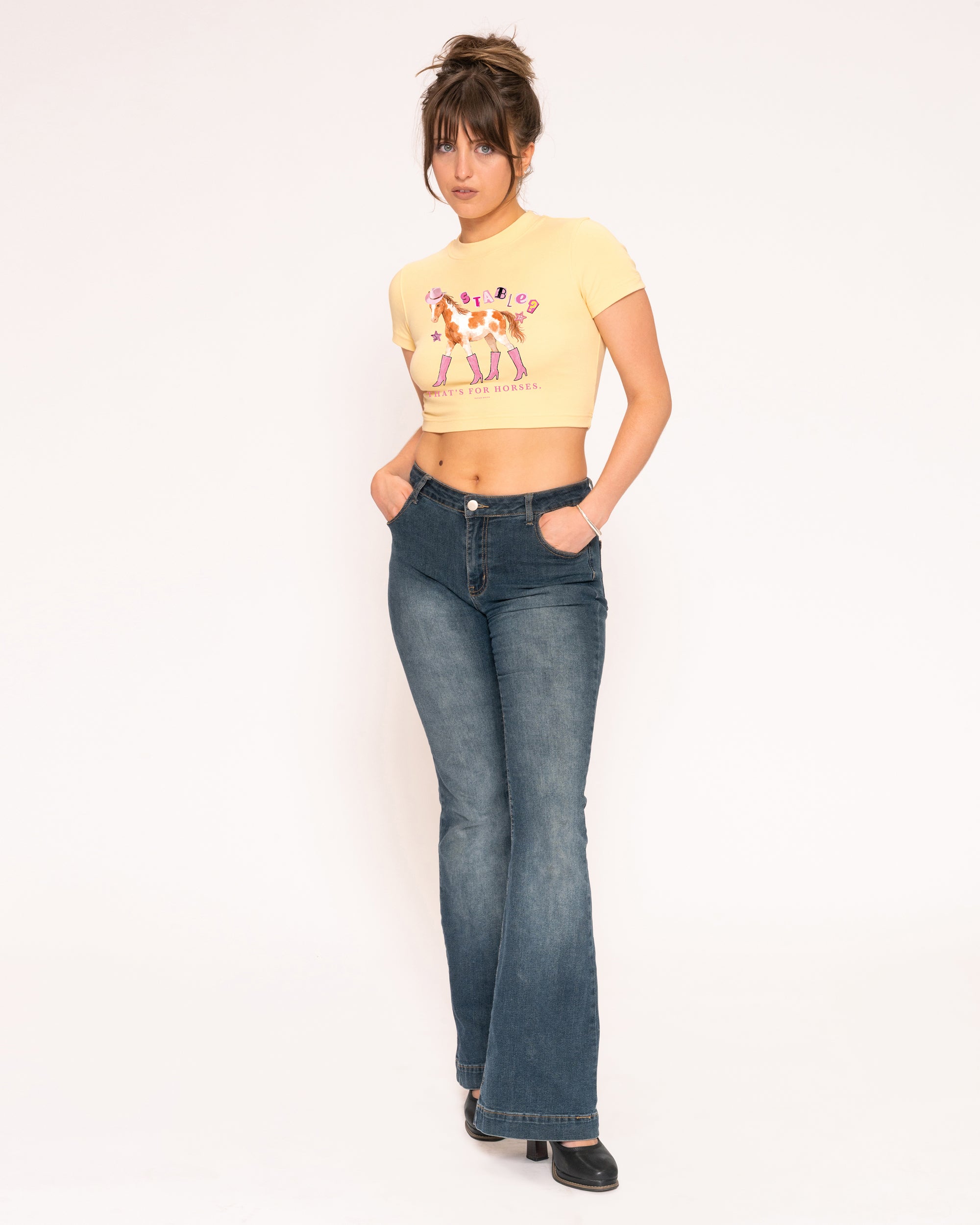 Stable? That's For Horses Yellow Baby Tee