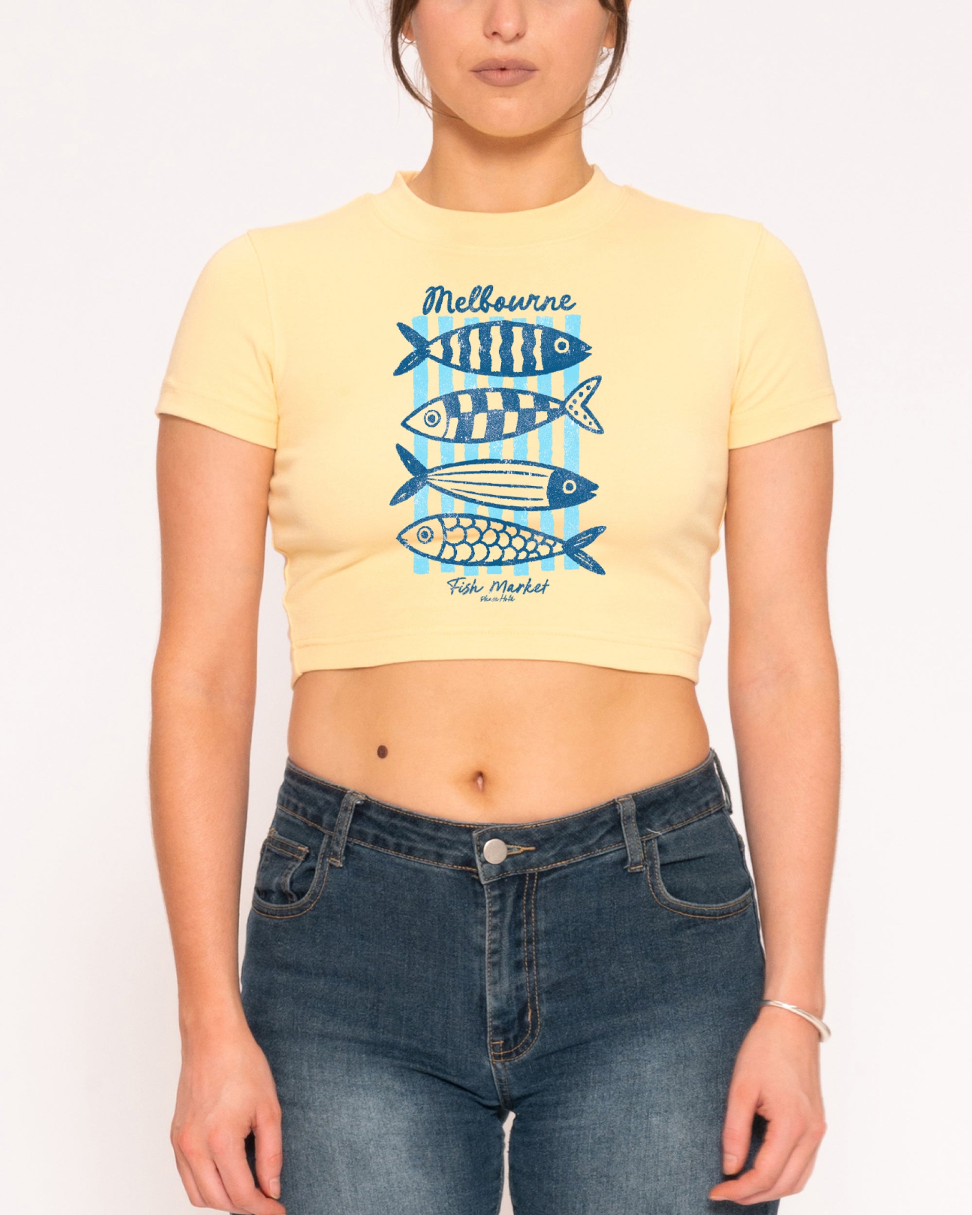 Melbourne Fish Market Yellow Baby Tee
