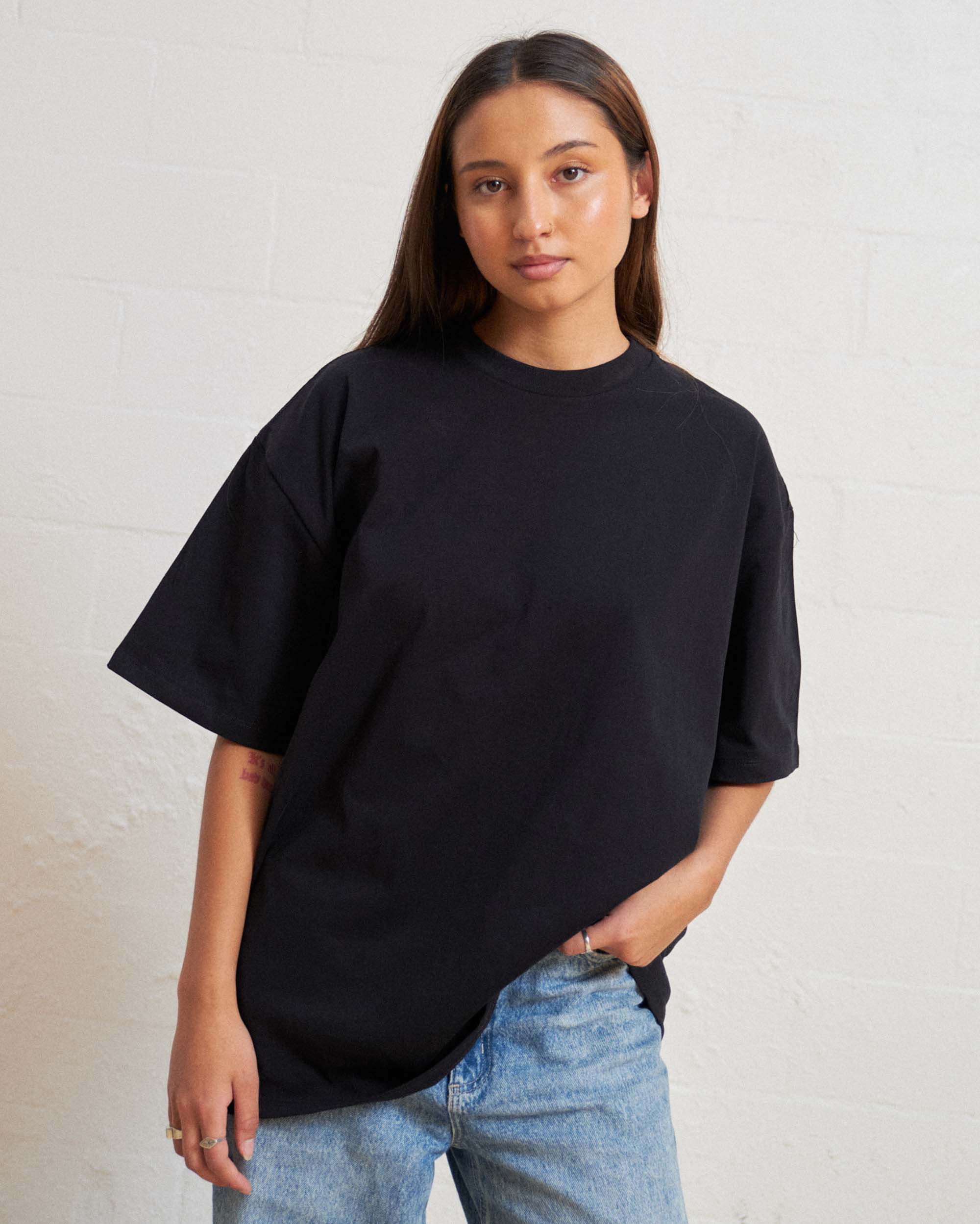 Oversized Tee 2-Pack: Black, White