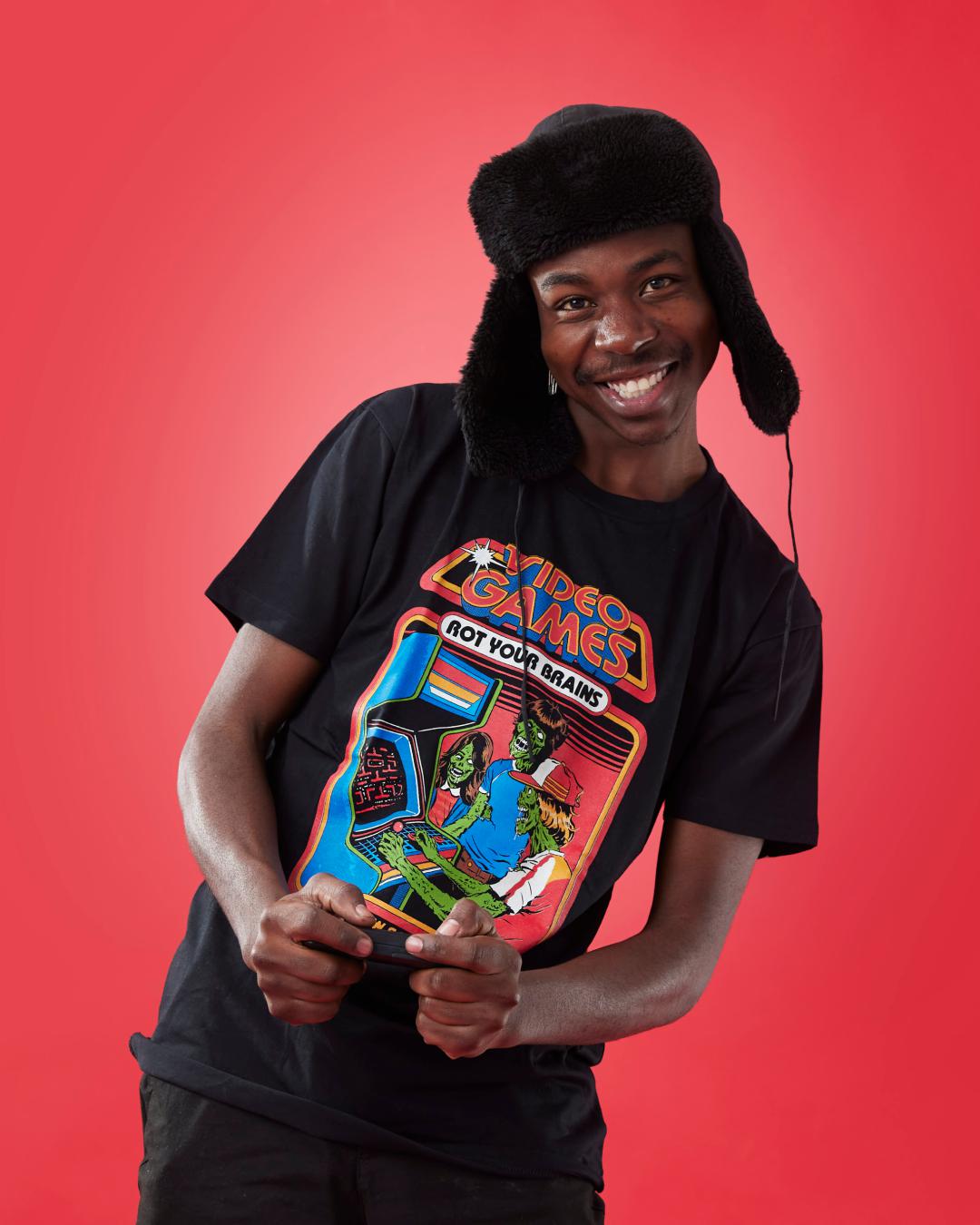 Video Games Rot Your Brains T-Shirt Australia Online