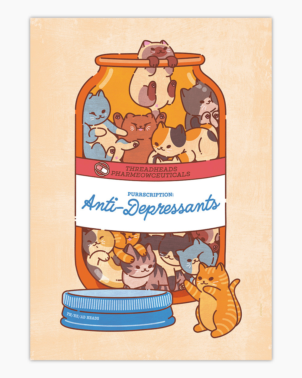 Anti-Depressants Art Print Australia Online #colour_natural