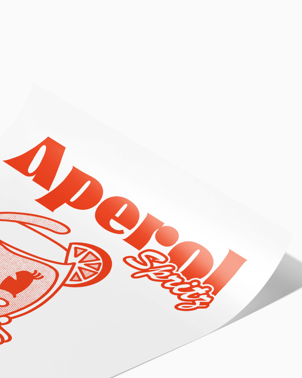 Aperol Spritz Art Print #colour_white