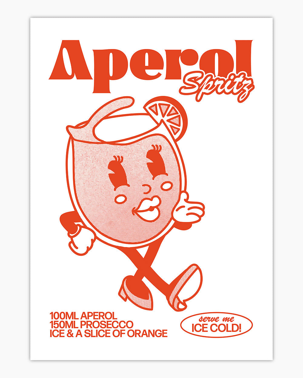 Aperol Spritz Art Print #colour_white