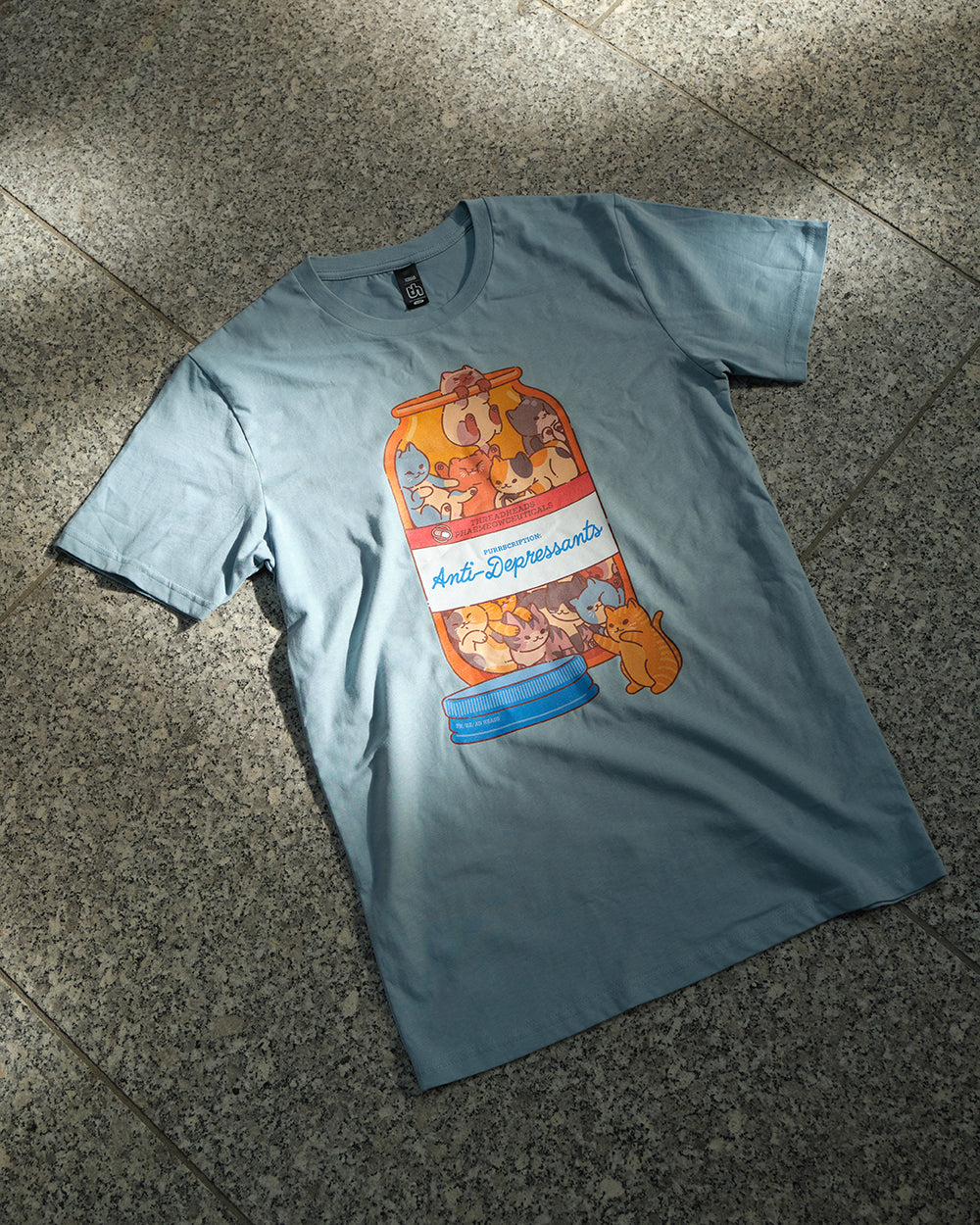 Anti-Depressants T-Shirt Australia Online #colour_pale blue