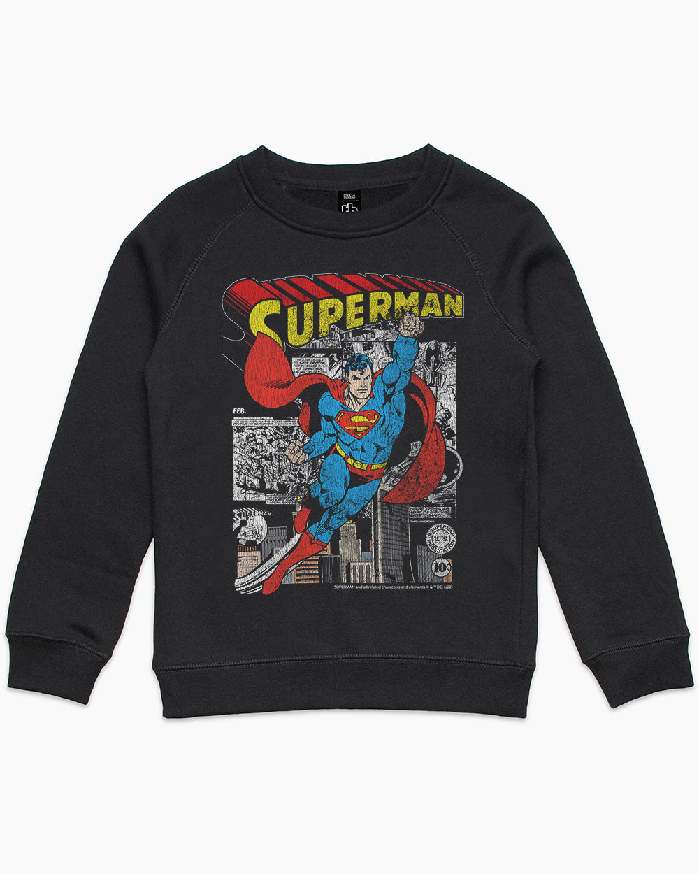 Superman sweatshirt clearance toddler