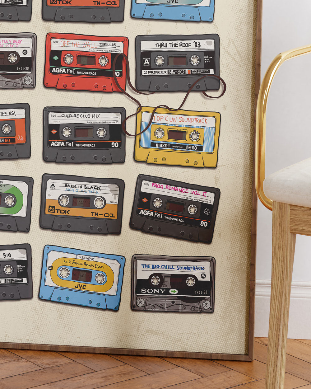 Cassette Tapes Art Print Australia Online