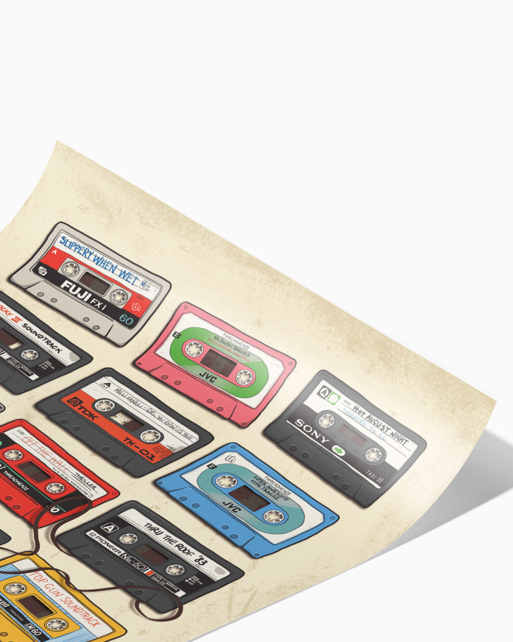 Cassette Tapes Art Print Australia Online