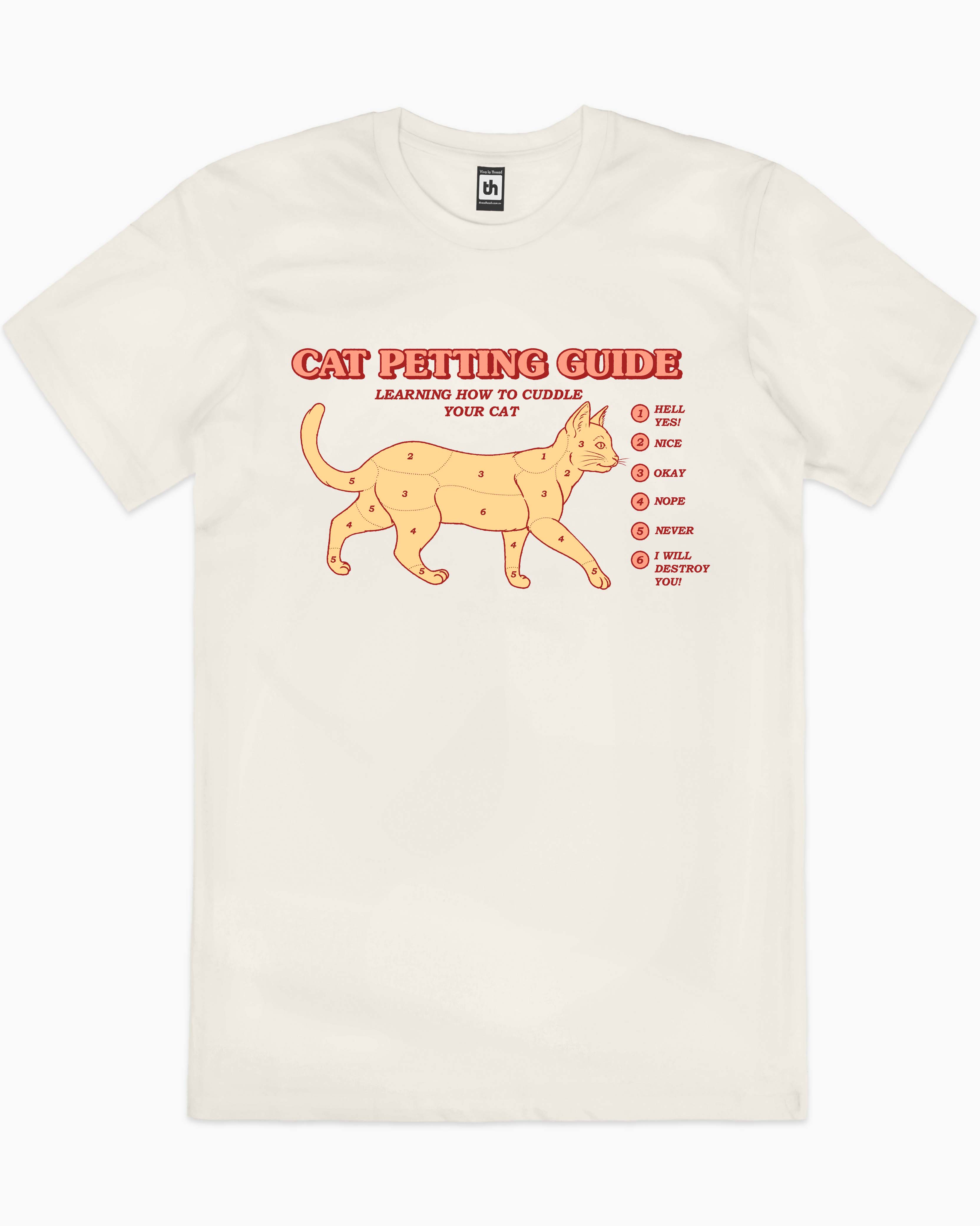 Cat Petting Guide T-Shirt Australia Online