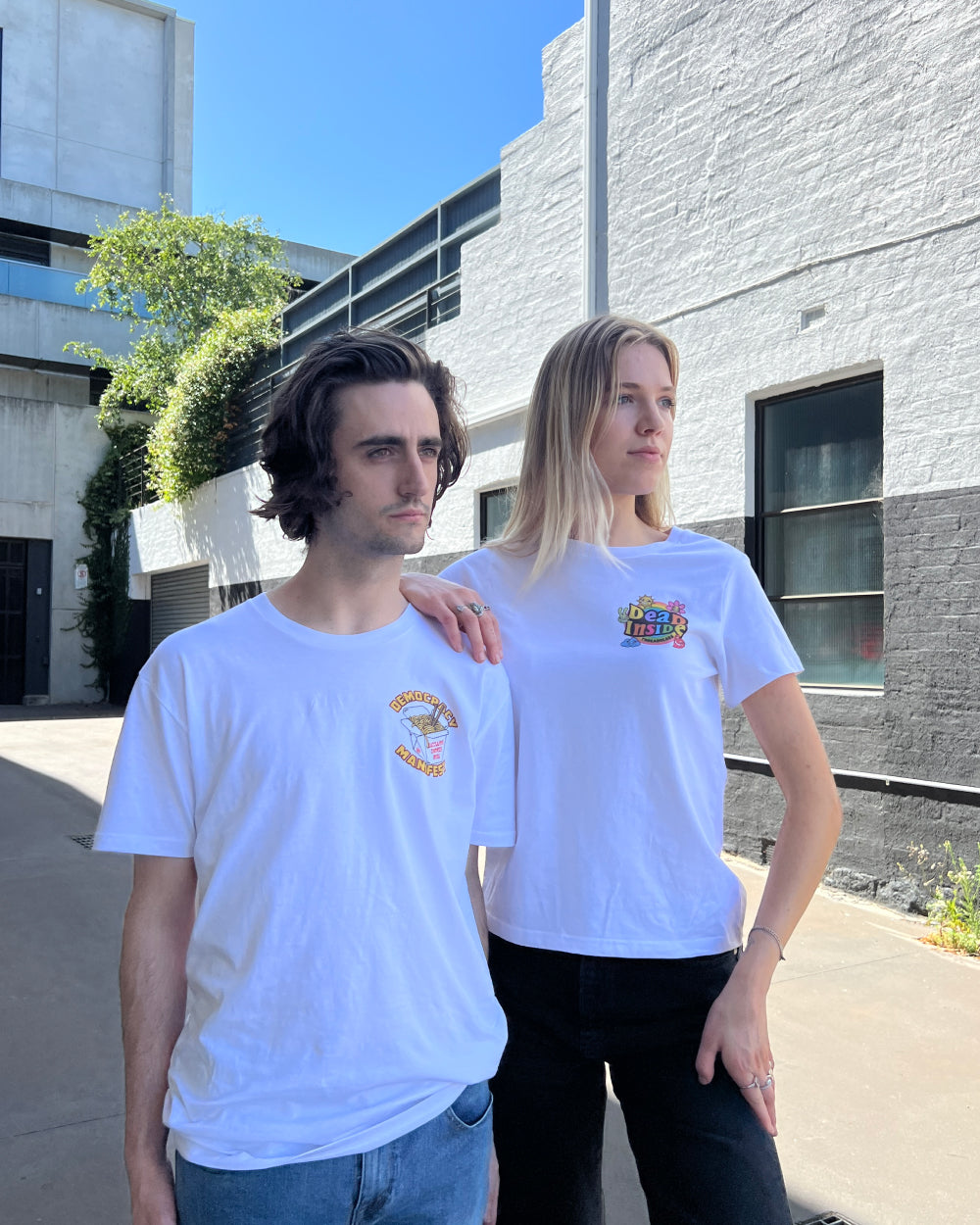 Dead Inside T-Shirt Australia Online #colour_white