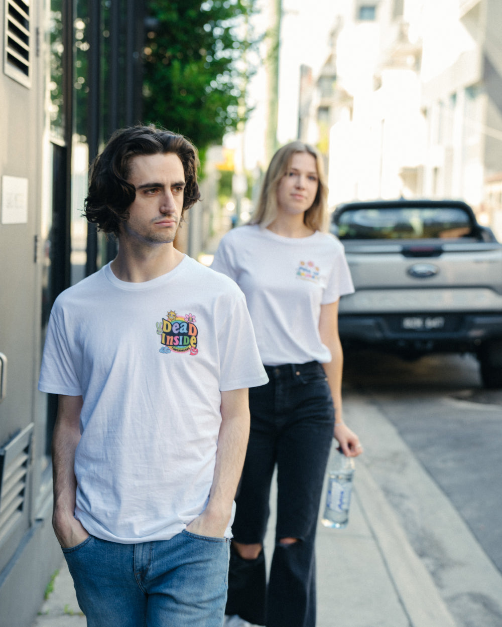 Dead Inside T-Shirt Australia Online #colour_white