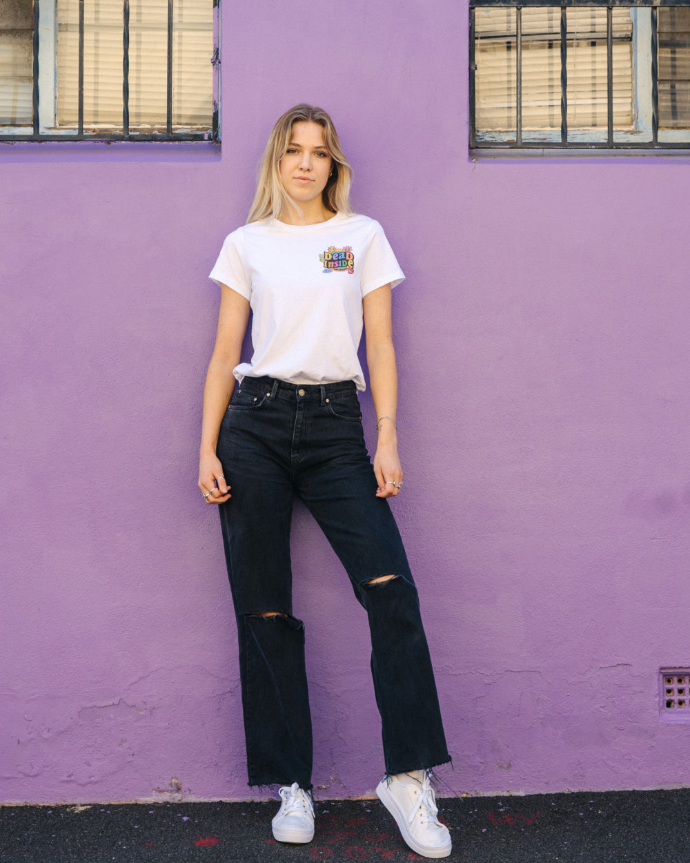Dead Inside T-Shirt Australia Online #colour_white