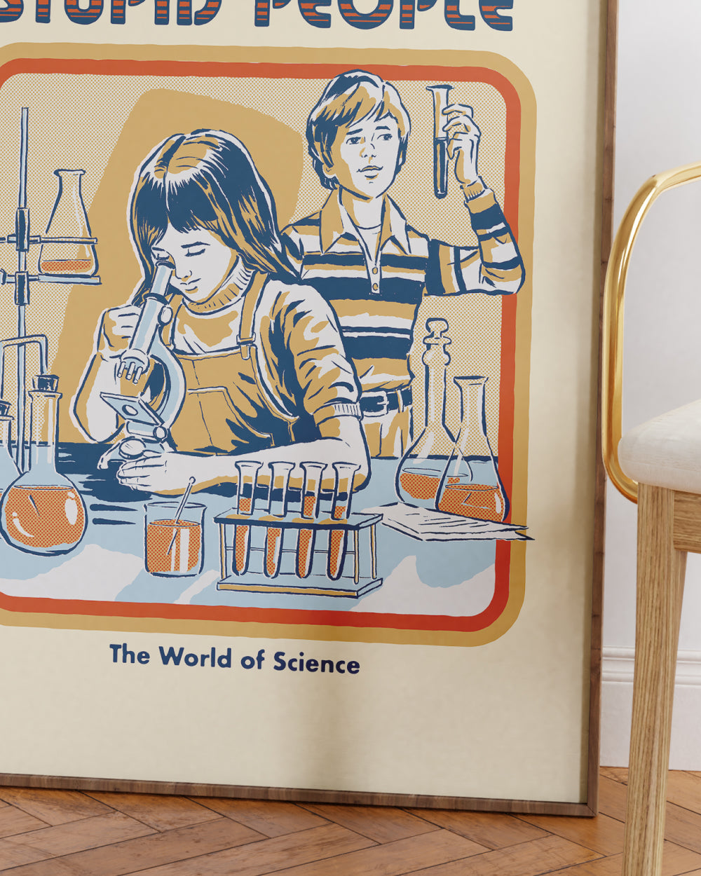 Let's Find a Cure for Stupid People Art Print Australia Online