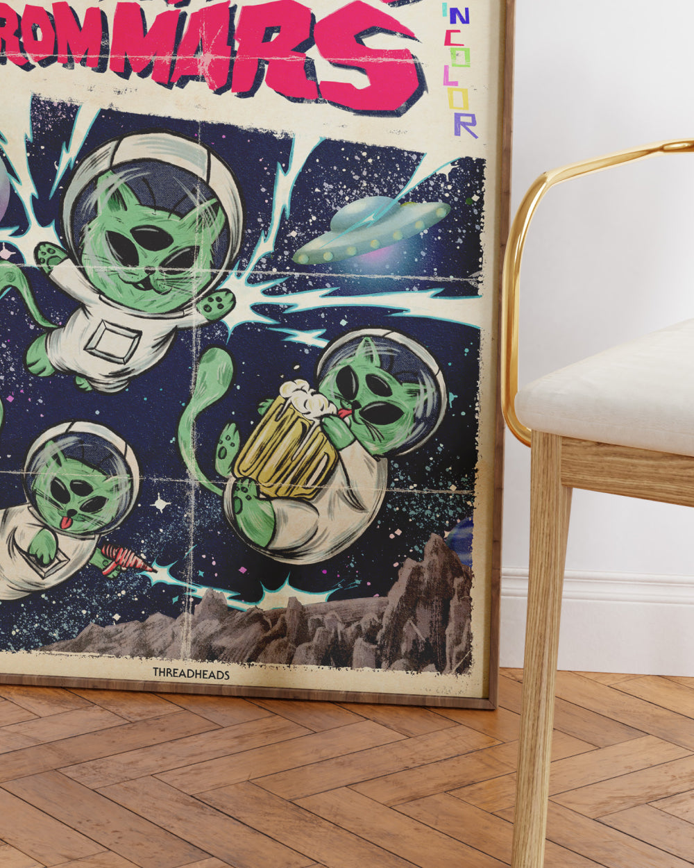 Mutant Kittens from Mars Art Print Australia Online