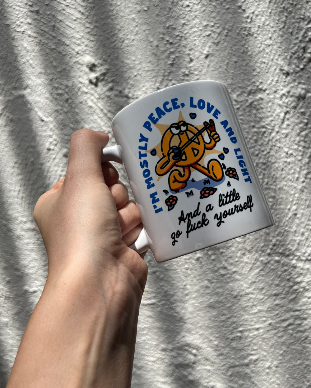 I'm Mostly Peace, Love and Light Mug | Threadheads