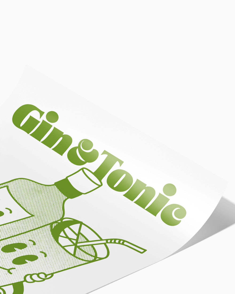 Gin and Tonic Art Print Online Australia #colour_white