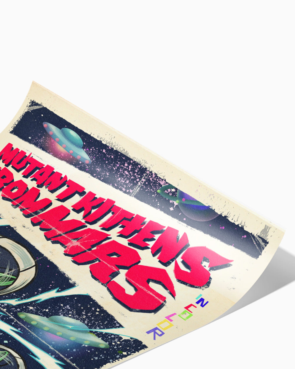 Mutant Kittens from Mars Art Print Australia Online