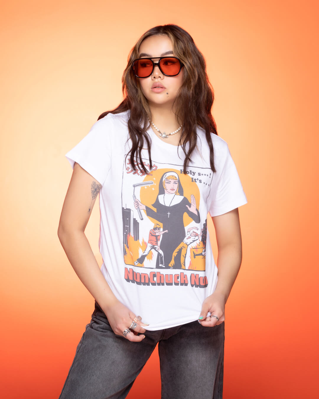 Nunchuck Nun T-Shirt Australia Online