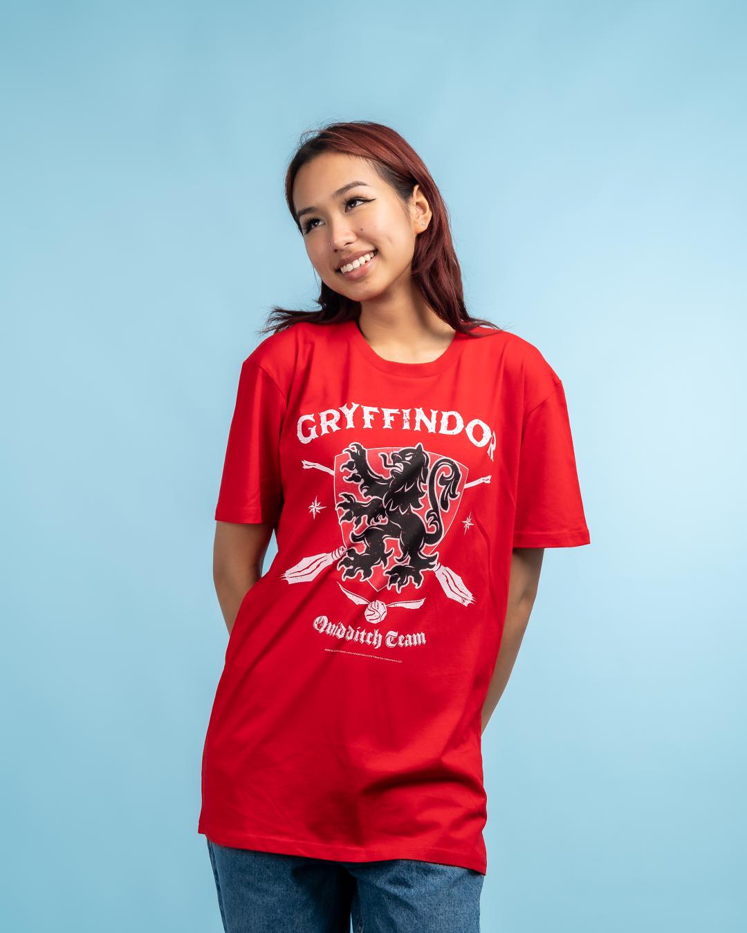 Gryffindor Quidditch Team T-Shirt Australia Online #colour_red