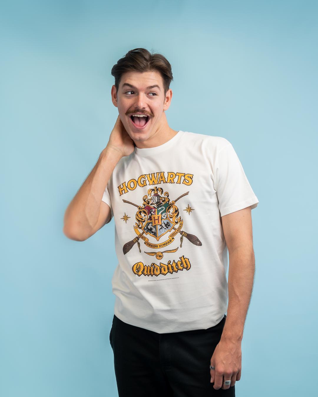 Hogwarts Quidditch Shield T-Shirt Australia Online #colour_natural