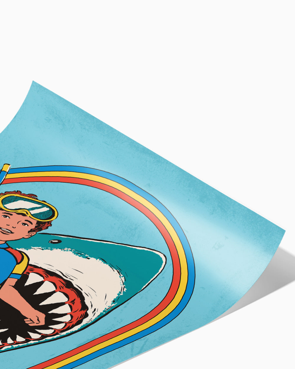 Stay Positive Art Print Online Australia #colour_blue
