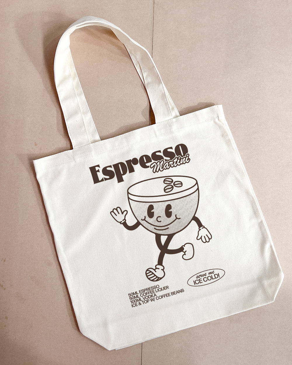 Espresso Martini Tote Bag Designed by Goodie Works Australia