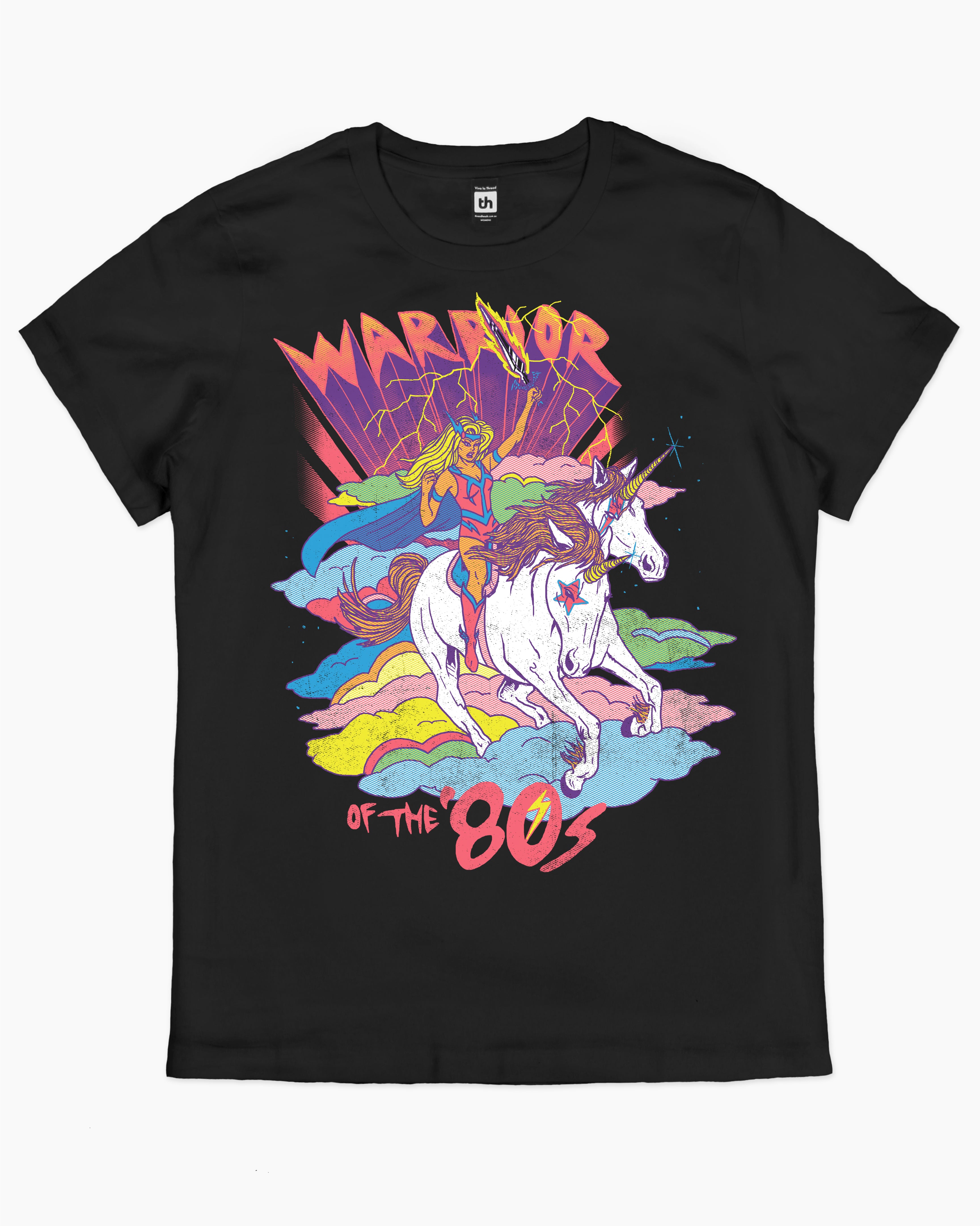 Warrior of the 80s T-Shirt Australia Online #colour_black