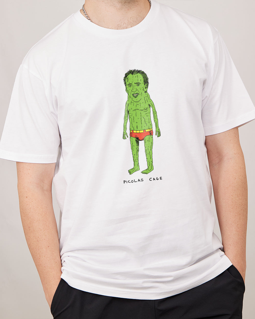 Picolas Cage T-Shirt Australia Online #colour_white