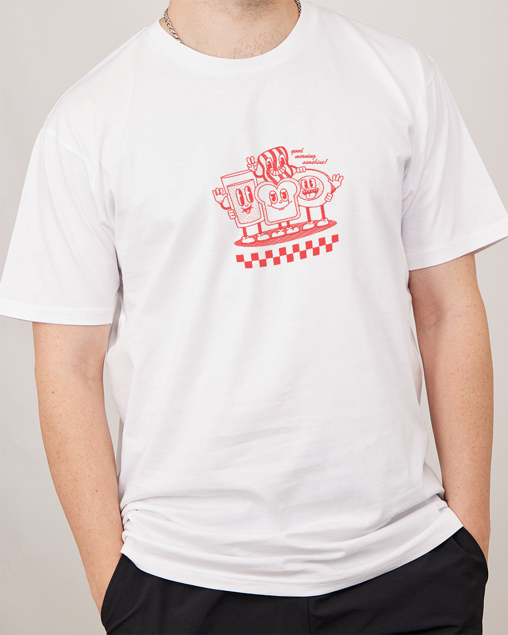 Breakfast Buddies T-Shirt Australia Online #colour_white