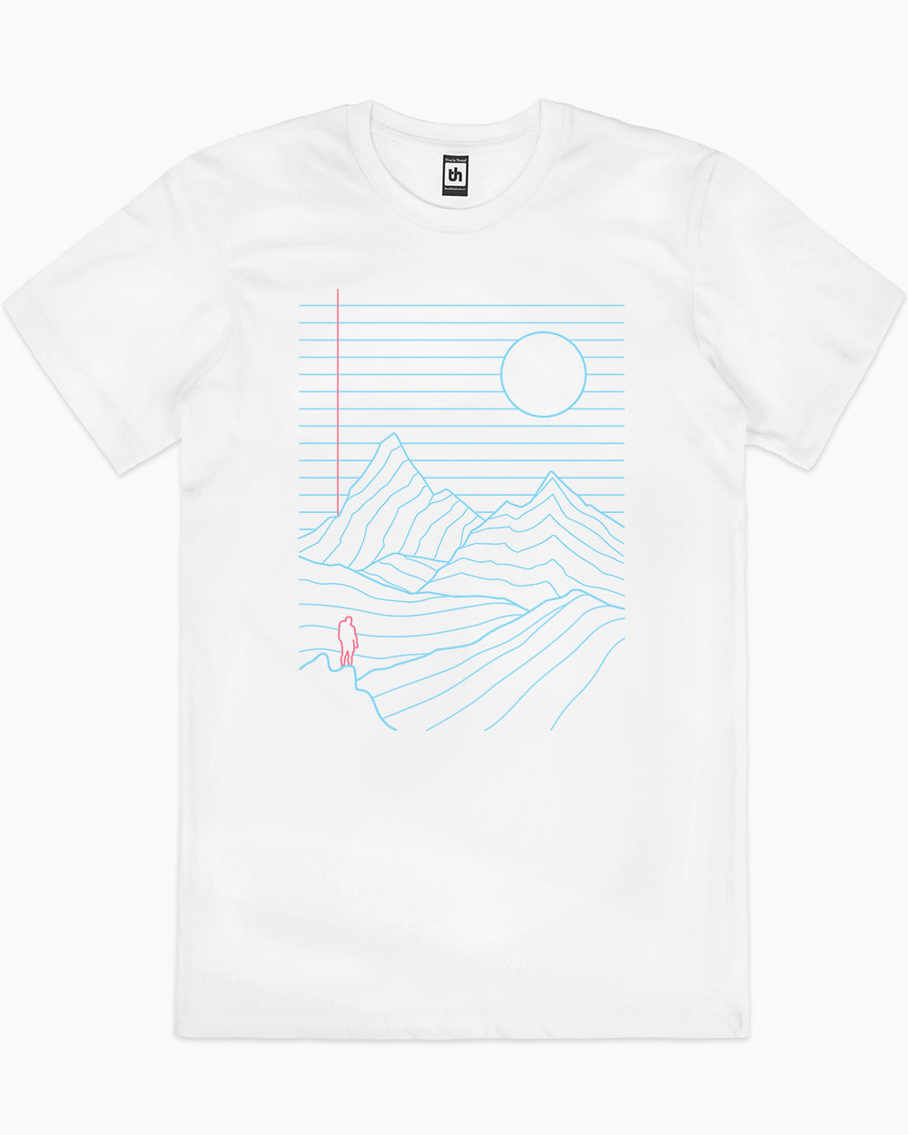 Linescape T-Shirt Australia Online #colour_white