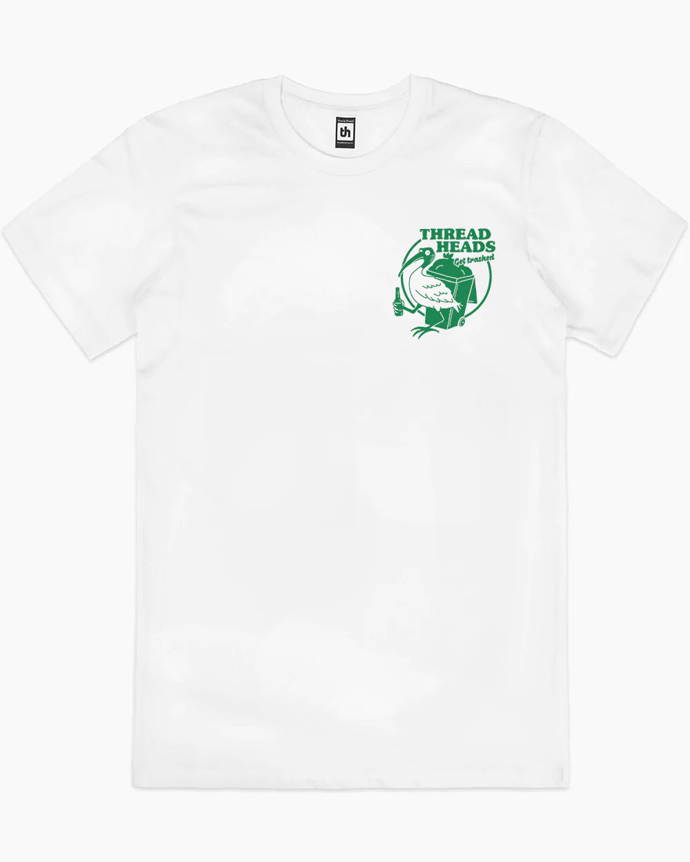 Bin Chicken Beer T-Shirt Australia Online #colour_white