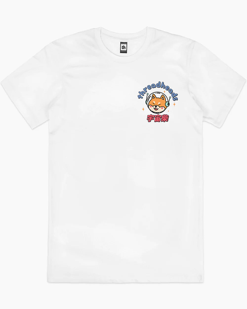Cosmic Shiba T-Shirt Australia Online #colour_white