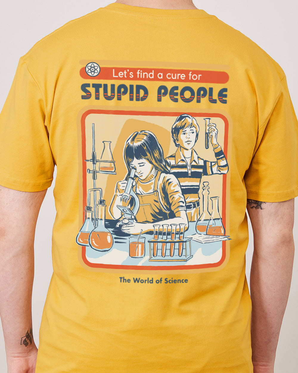 Let's Find a Cure for Stupid People Front and Back T-Shirt Australia Online