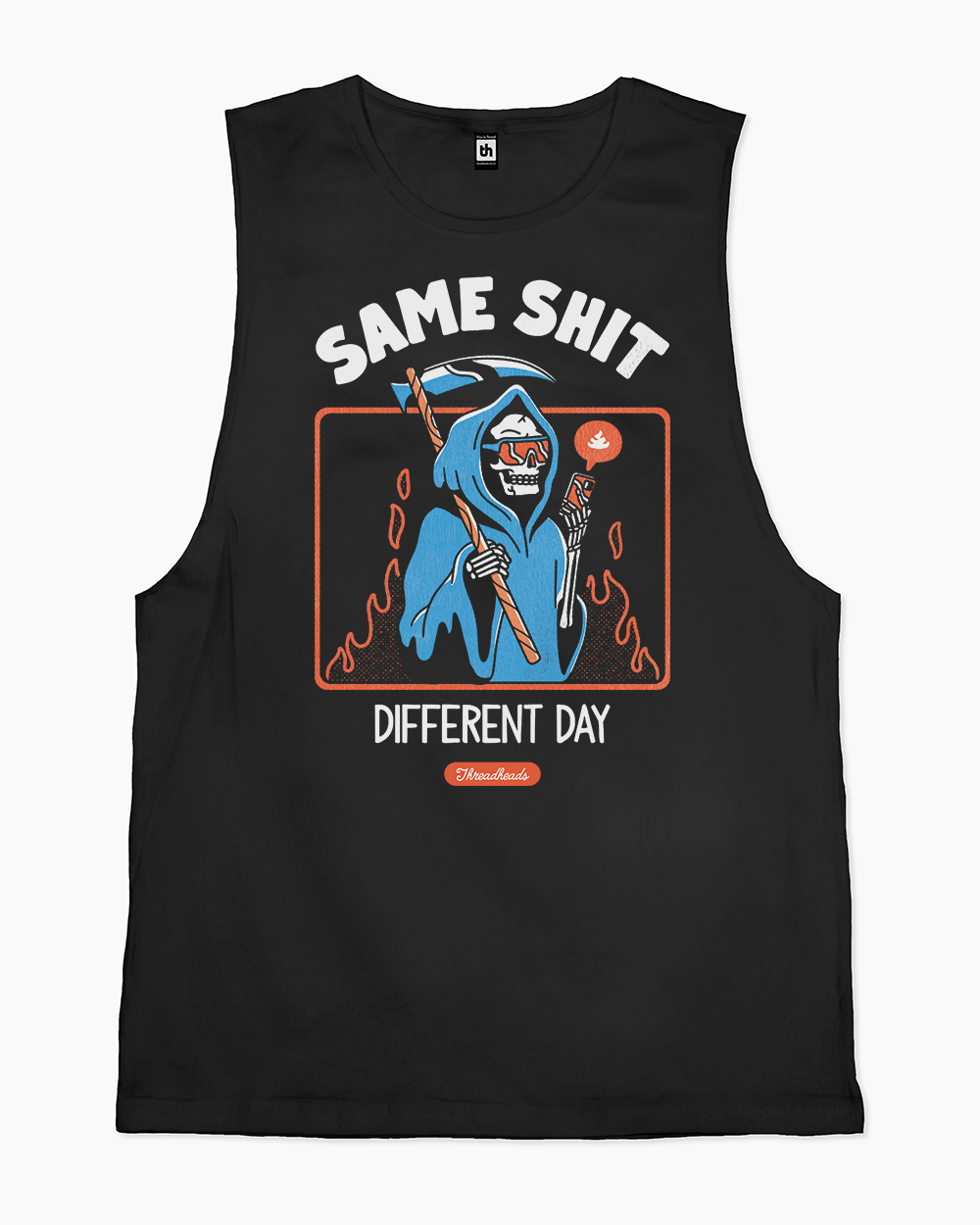 Same Shit Different Day Tank Australia Online #colour_black