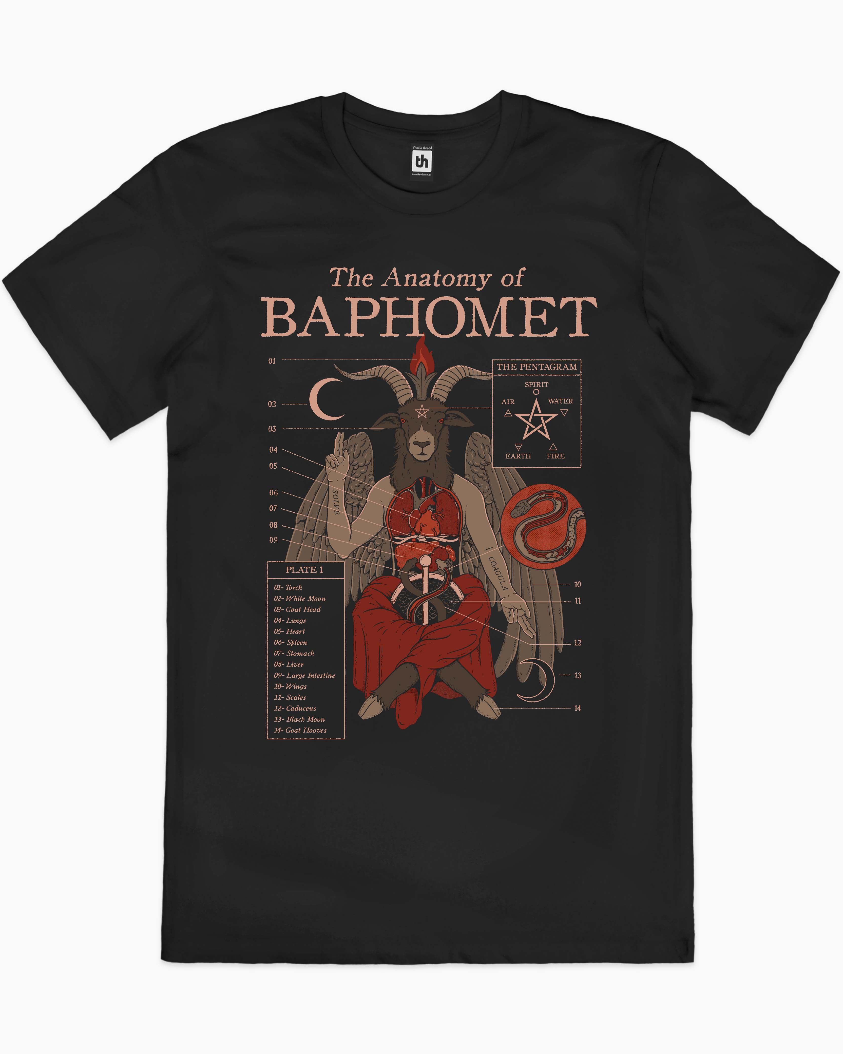 The Anatomy Of Baphomet T-Shirt Australia Online