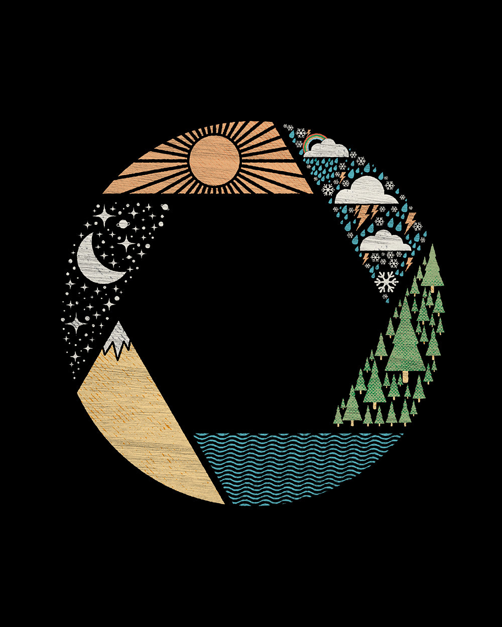 Capture Nature T-Shirt Australia Online #colour_black