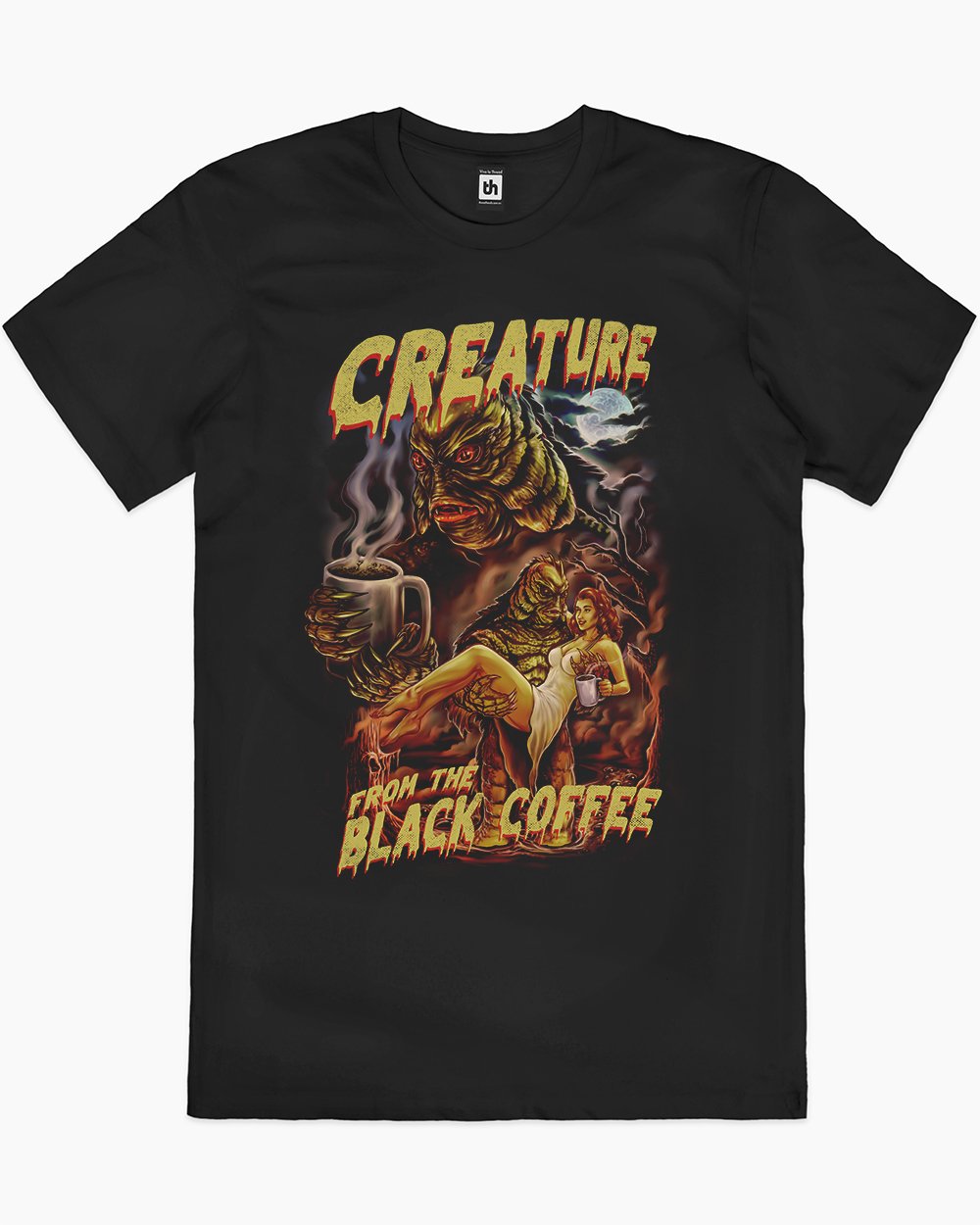 Creature from the Black Coffee T-Shirt Australia Online #colour_black