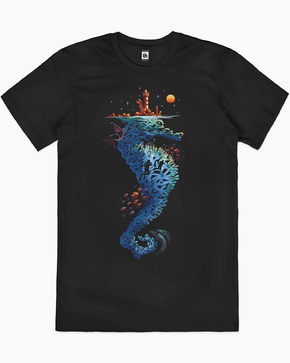 Dream in Blue T-Shirt Australia Online #colour_black