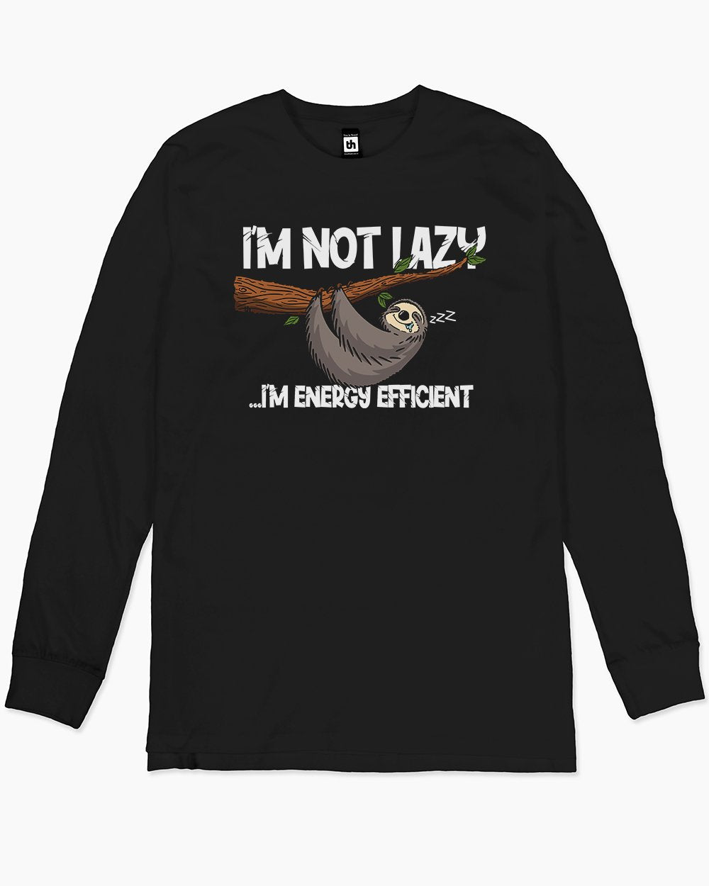 Energy Efficient Sloth Long Sleeve Australia Online #colour_black