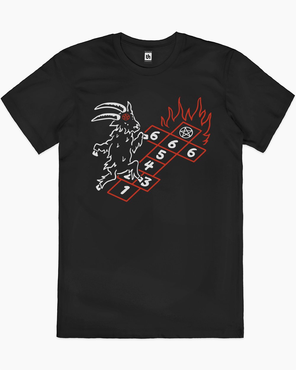 Hopscotch with the Goat T-Shirt Australia Online #colour_black