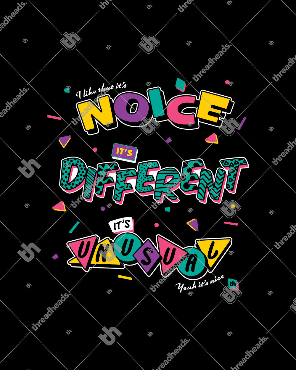 It's Noice It's Different It's Unusual Crop Tee Australia Online #colour_black