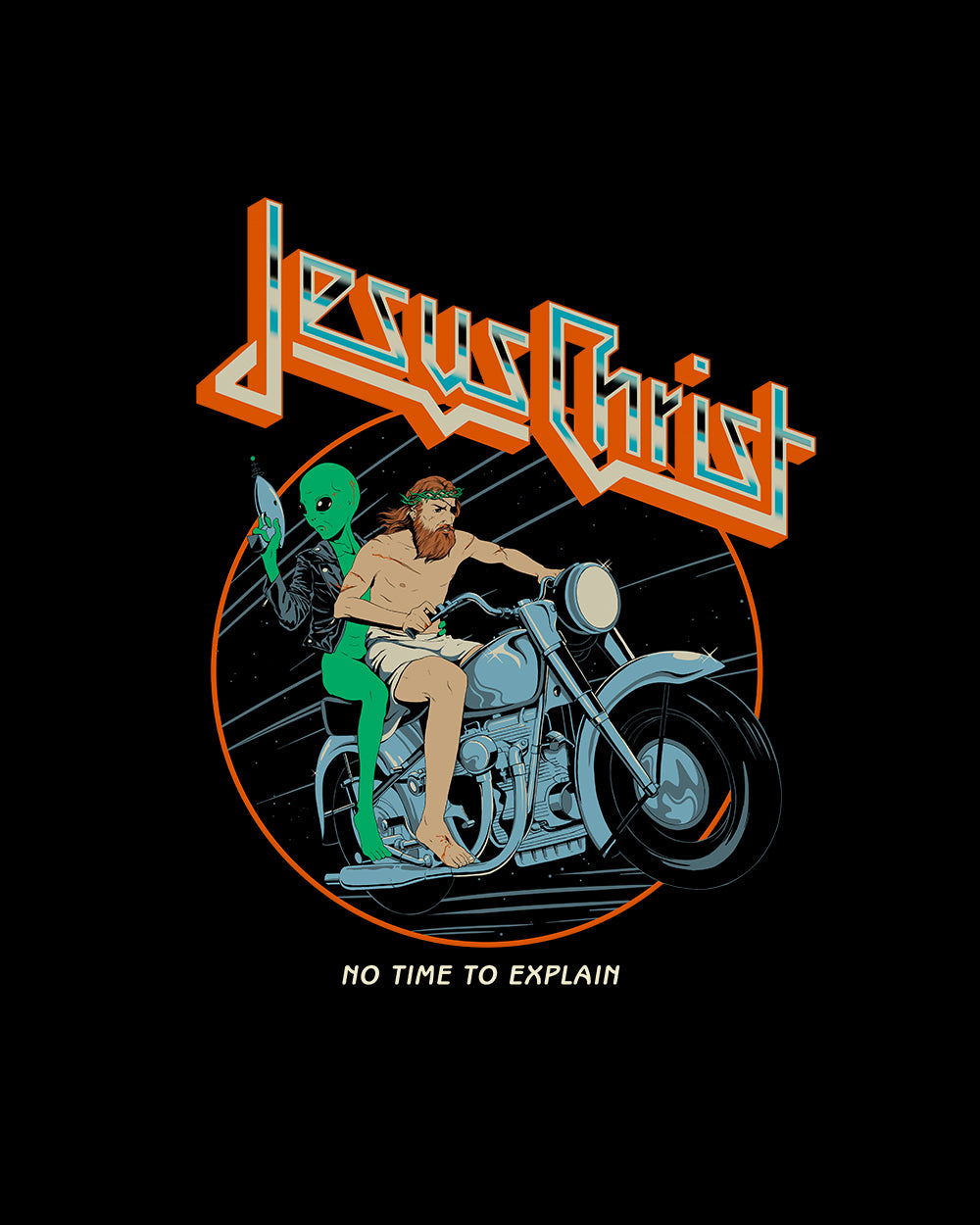 Jesus Christ - No Time to Explain T-Shirt Australia Online