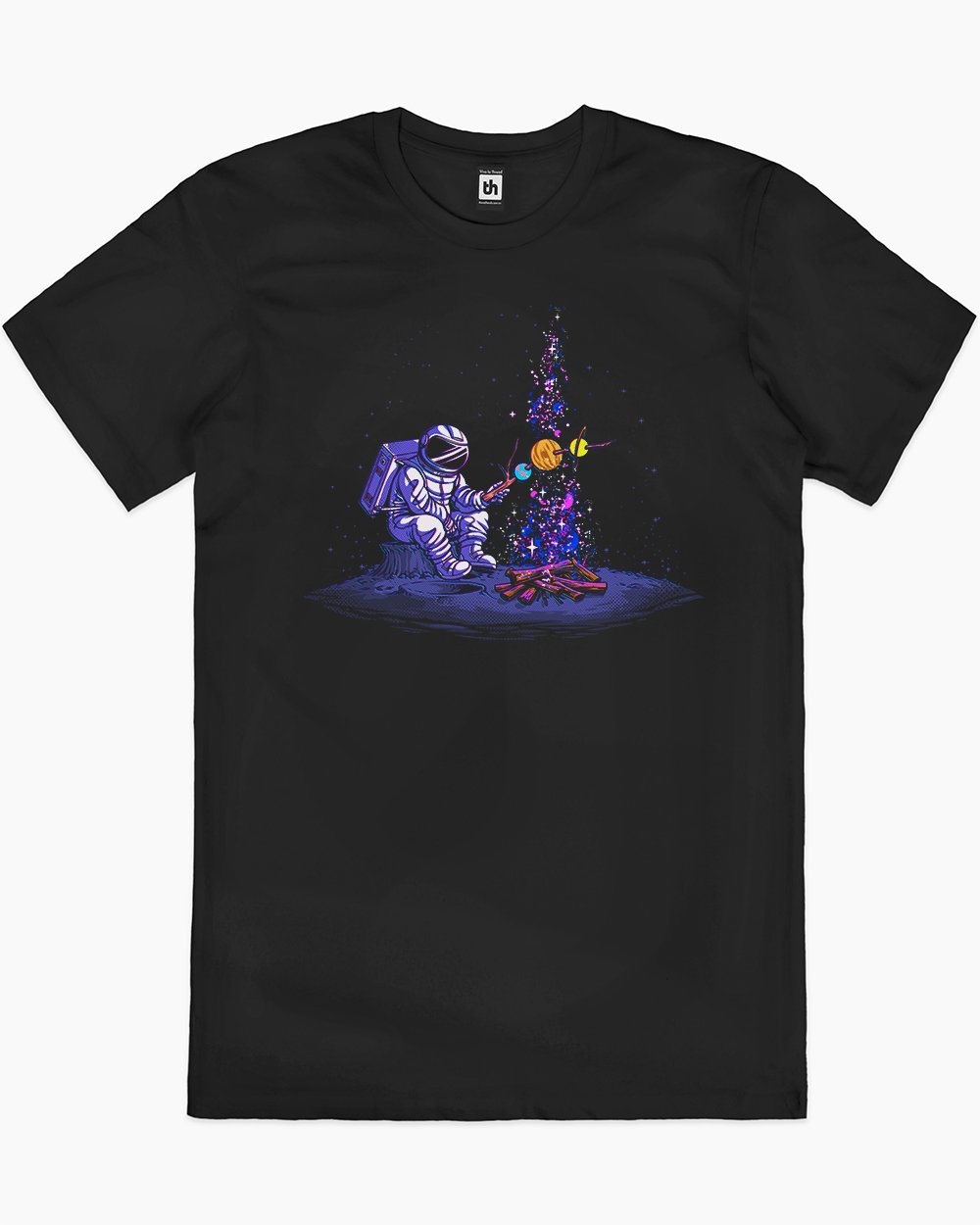 Moon Camping T-Shirt Australia Online #colour_black