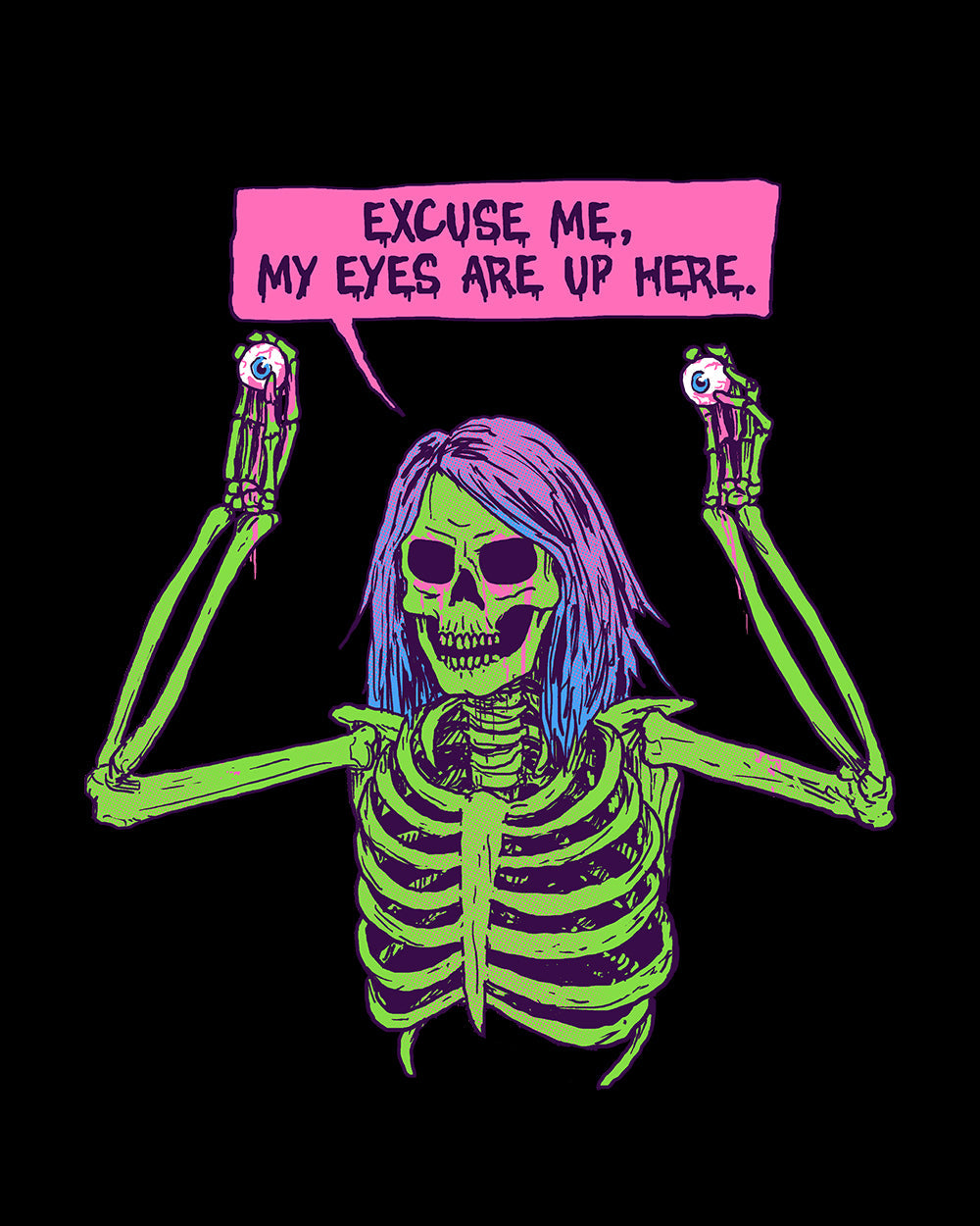My Eyes are Up Here Crop Tee Australia Online #colour_coal