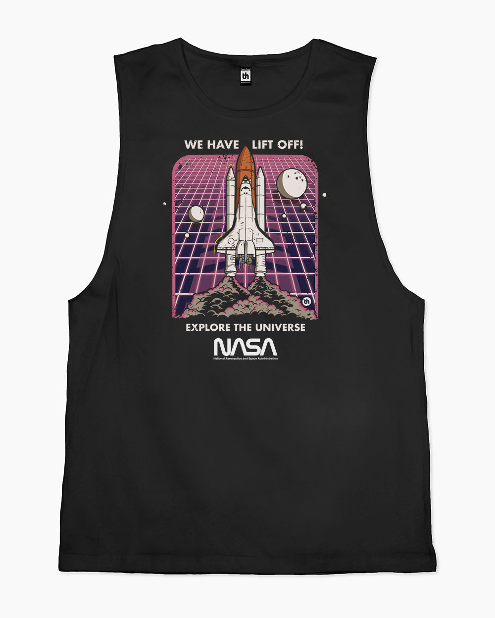 NASA Blast Off Tank Australia Online #colour_black